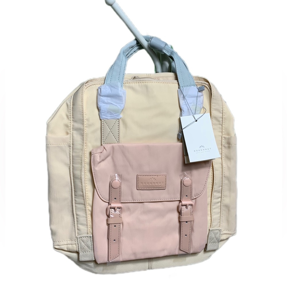 Macaroon Nature Pale Series Leather Trimmed Backpack
DOUGHNUT - NWT